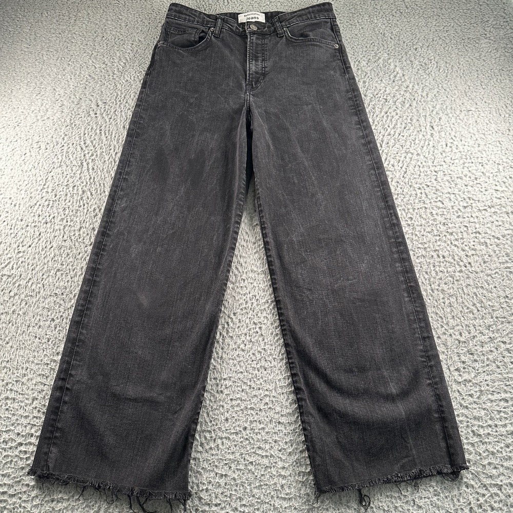 Reformation Black Wide Leg Flare Jeans